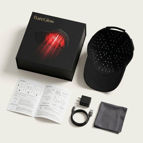 Bareglow IR (Near-Infrared) Therapy Cap | Fight Hair Loss, Regrow Thicker Hair
